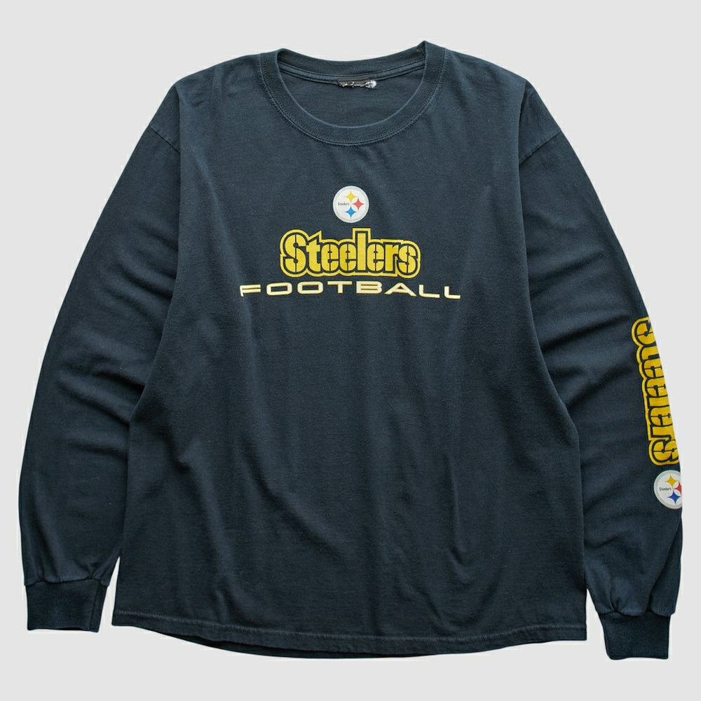 Pittsburgh Steelers NFL 2010s Long Sleeve T-shirt Navy Vintage