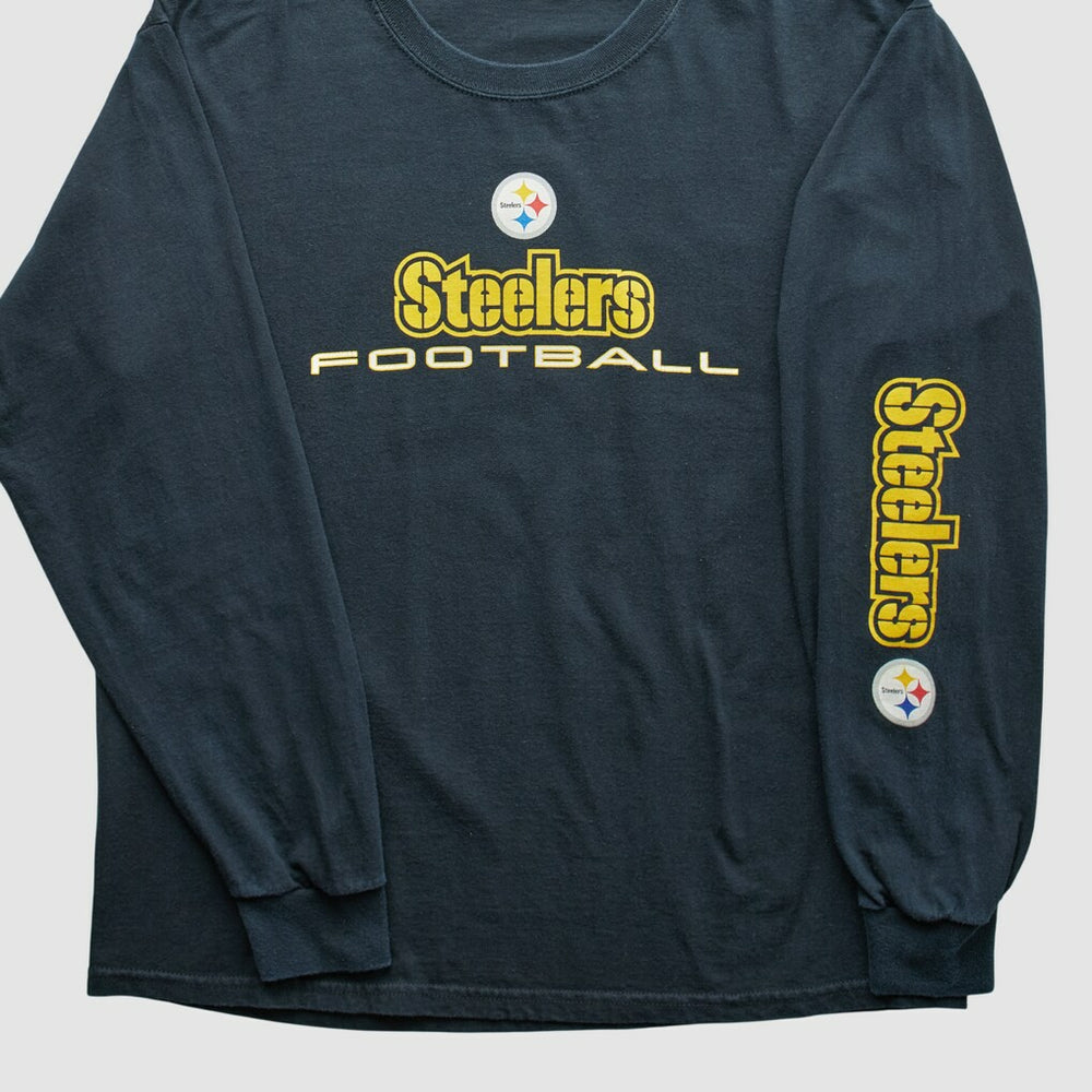 Pittsburgh Steelers NFL 2010s Long Sleeve T-shirt Navy Vintage