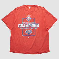 Philadelphia Phillies Delta 2009 T-shirt - Red - M by Fanatics Real Vintage T-shirts