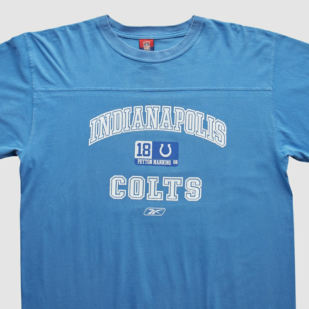 Indianapolis Colts Reebok 2000s Long Sleeve T-shirt Blue Vintage