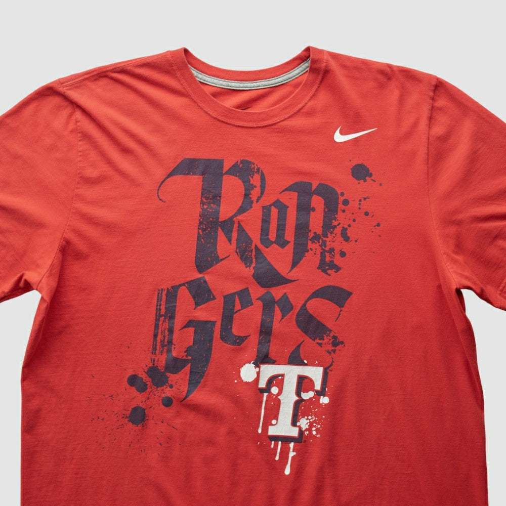 Texas Rangers Nike 2010s T-shirt - Red - XL by Fanatics Real Vintage T-shirts