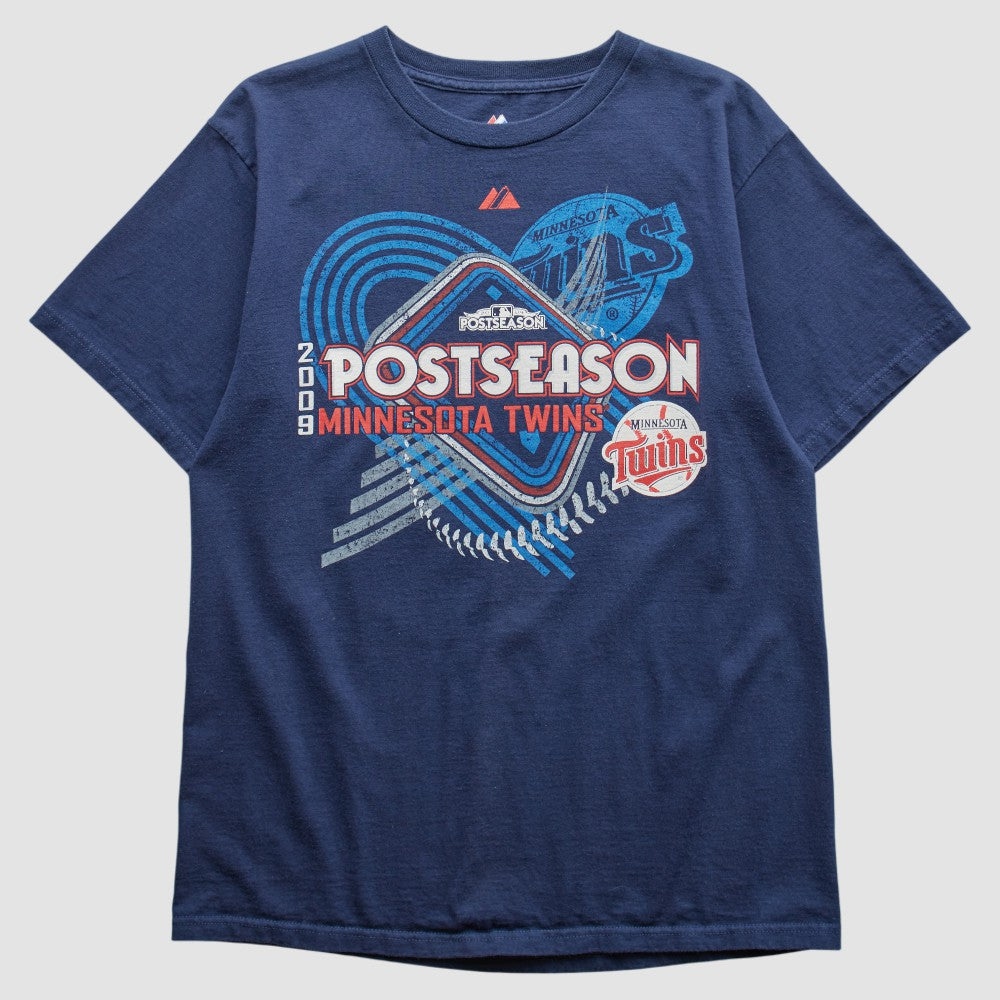 Minnesota Twins Majestic 2009 T-shirt - Navy - XS by Fanatics Real Vintage T-shirts