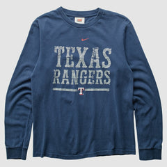 Texas Rangers Nike 2000s Long Sleeve T-shirt - Navy - XXS by Fanatics Real Vintage T-shirts