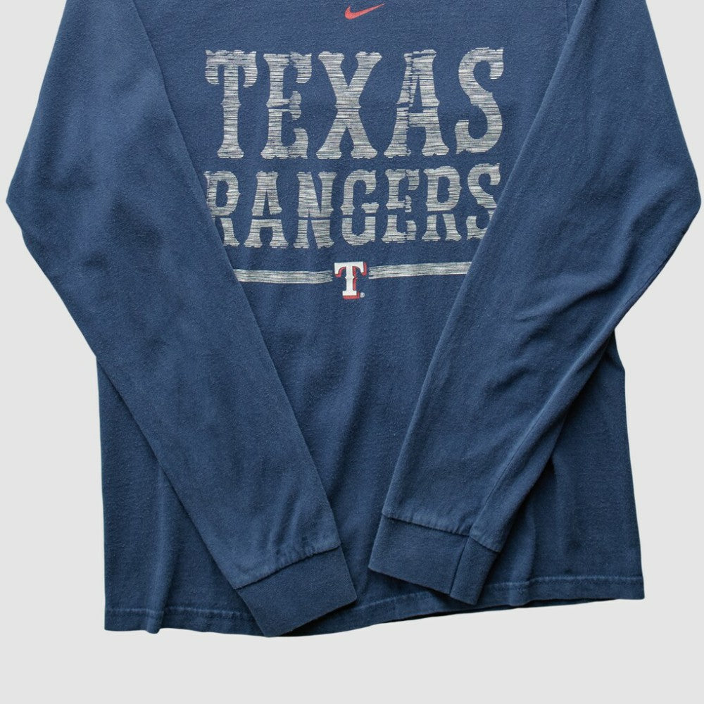 Texas Rangers Nike 2000s Long Sleeve T-shirt - Navy - XXS by Fanatics Real Vintage T-shirts