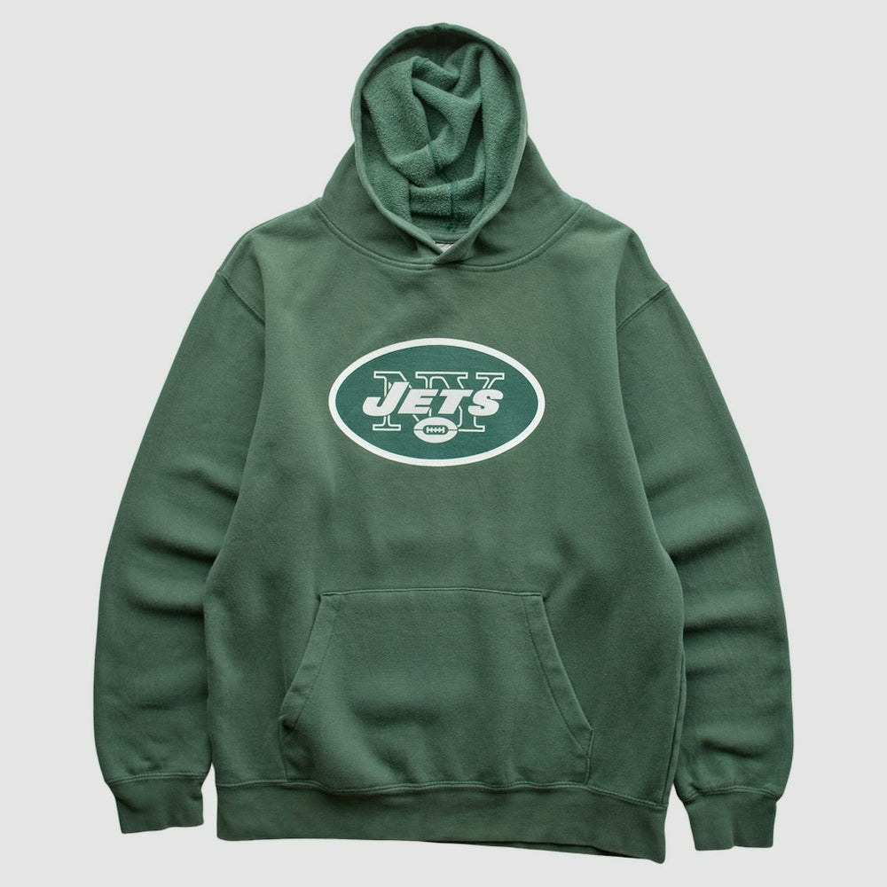 New York Jets NFL 2010s Hooded Sweatshirt Green Vintage