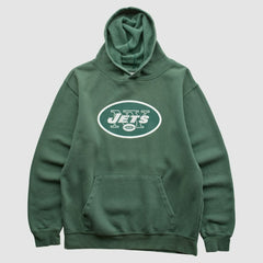 New York Jets NFL 2010s Hooded Sweatshirt Green Vintage