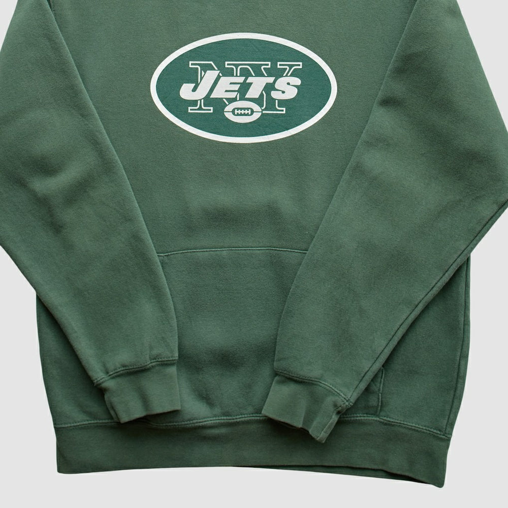 New York Jets NFL 2010s Hooded Sweatshirt Green Vintage