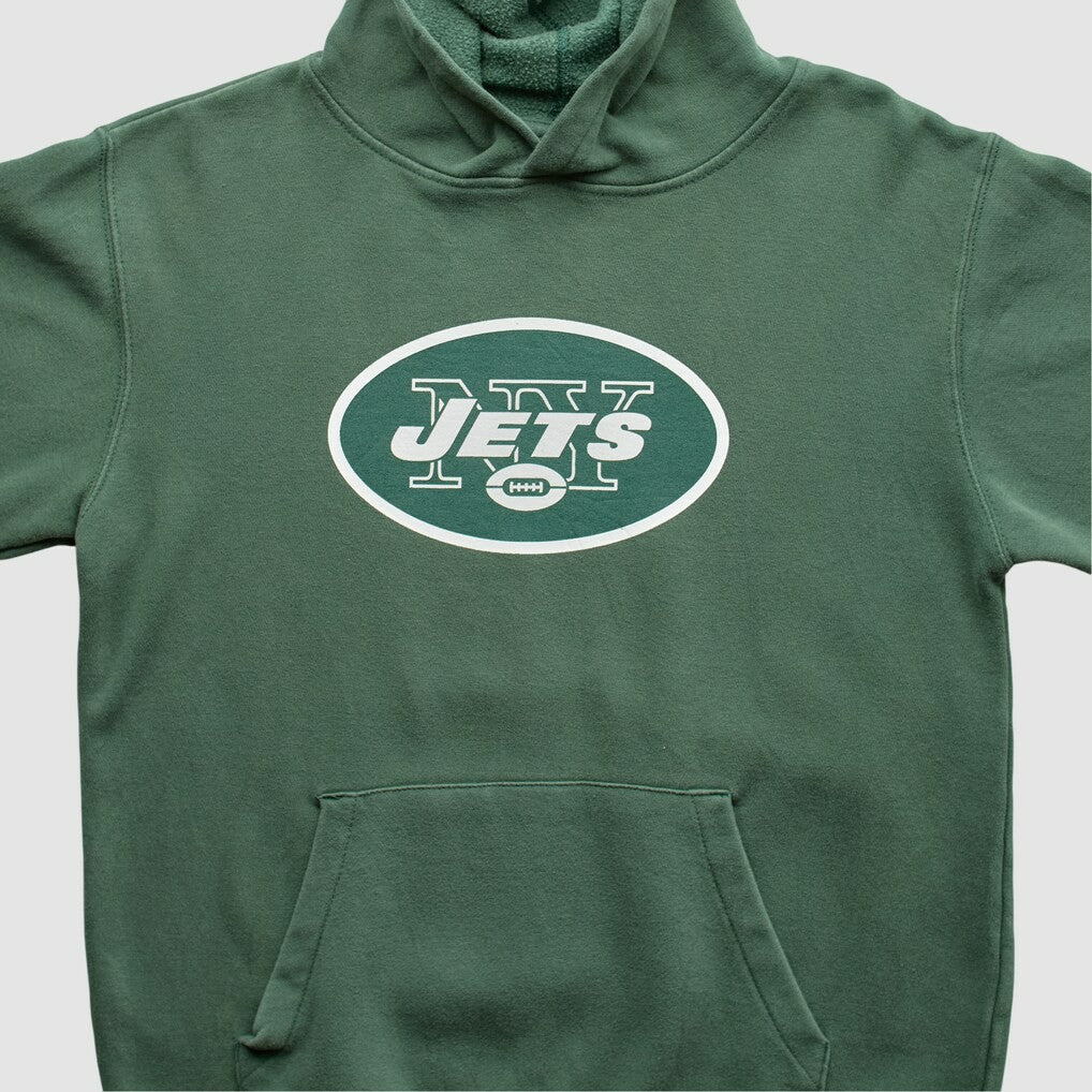 New York Jets NFL 2010s Hooded Sweatshirt Green Vintage