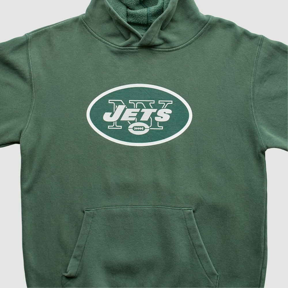 New York Jets NFL 2010s Hooded Sweatshirt Green Vintage