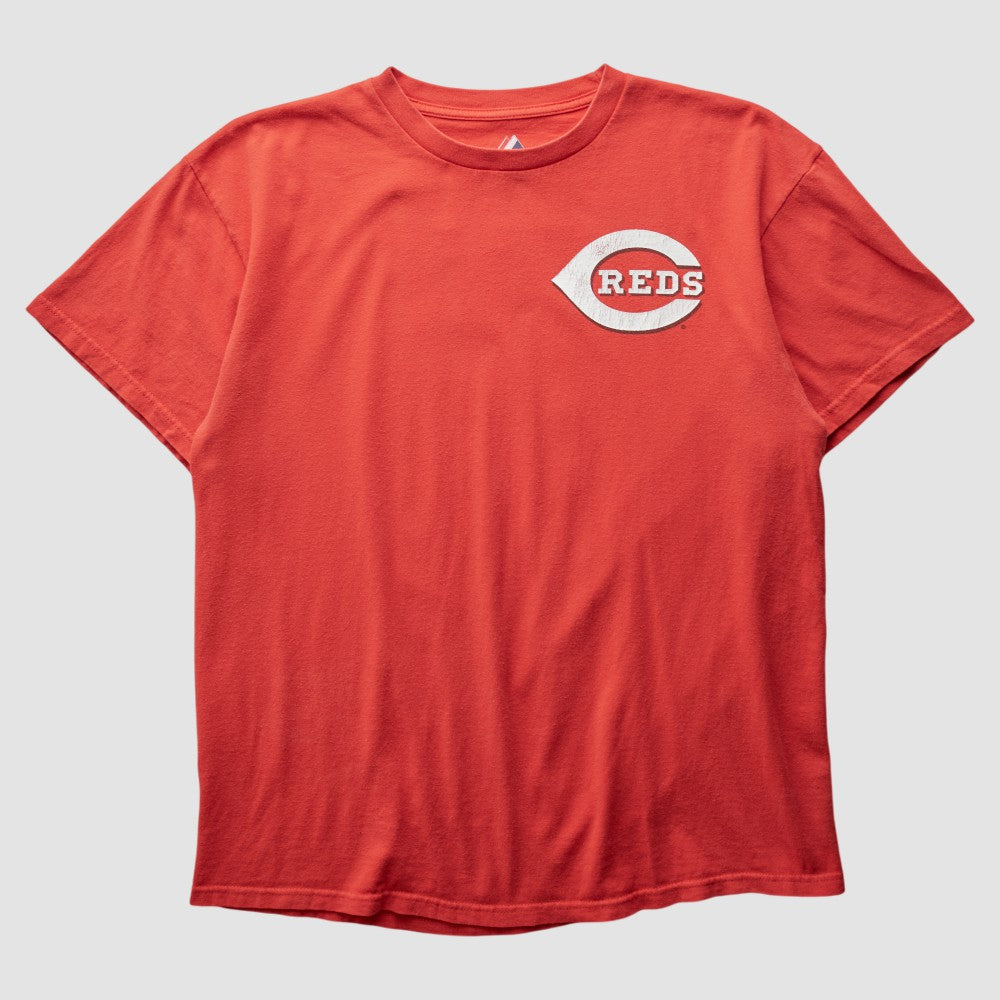 Cincinnati Reds Majestic 2000s T-shirt - Red - M by Fanatics Real Vintage T-shirts