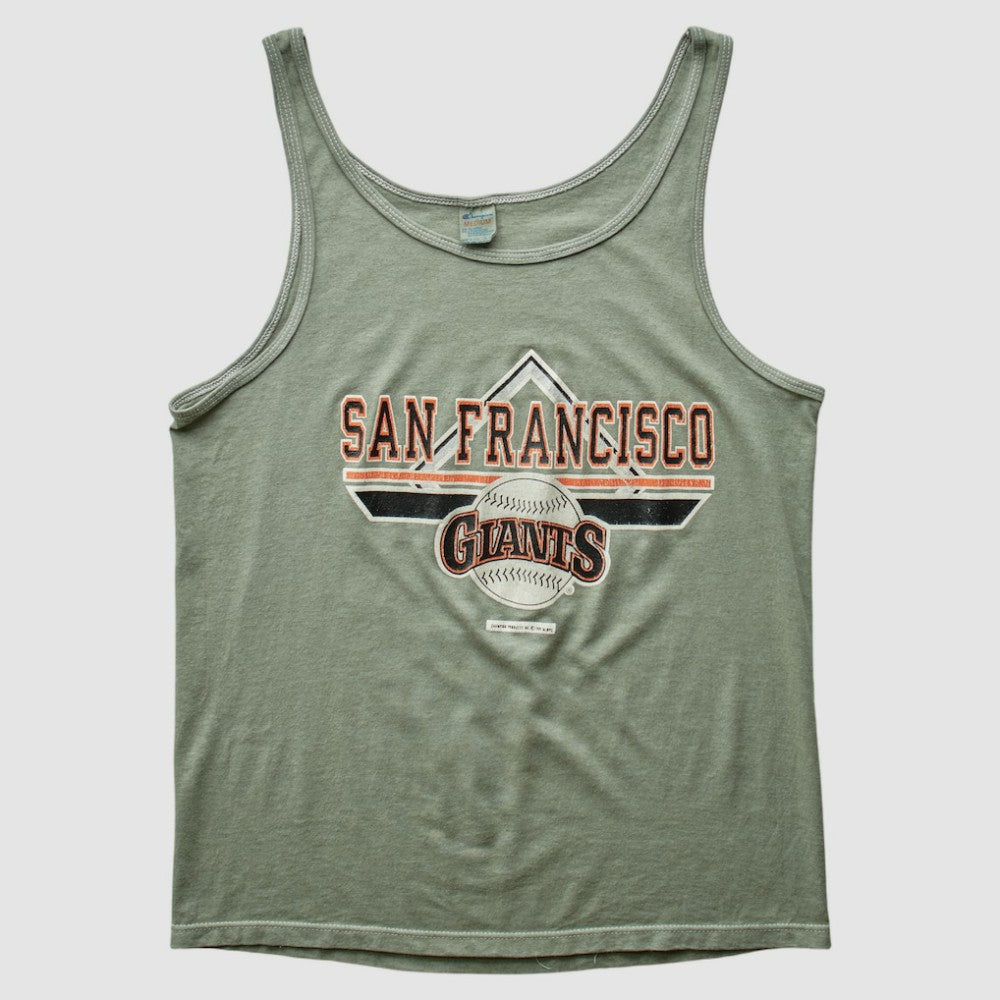 San Francisco Giants Champion 90s Tank - Olive - S by Fanatics Real Vintage Tanks