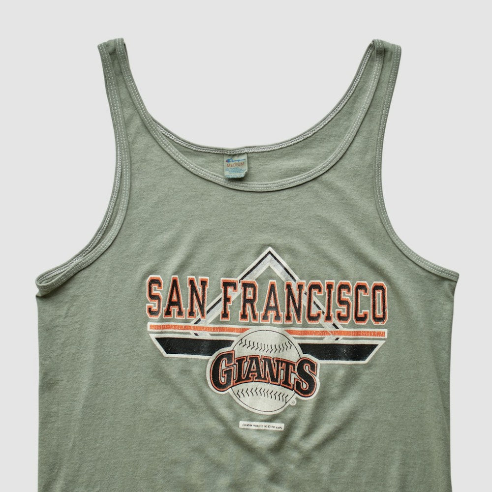 San Francisco Giants Champion 90s Tank - Olive - S by Fanatics Real Vintage Tanks
