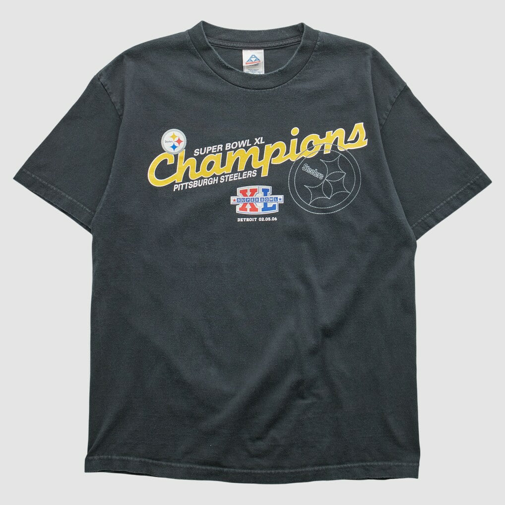Pittsburgh Steelers All Style Apparel & Activewear 2006 T-shirt Black Vintage