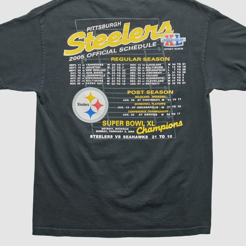Pittsburgh Steelers All Style Apparel & Activewear 2006 T-shirt Black Vintage