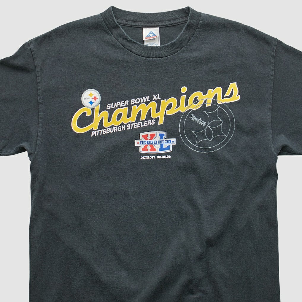 Pittsburgh Steelers All Style Apparel & Activewear 2006 T-shirt Black Vintage