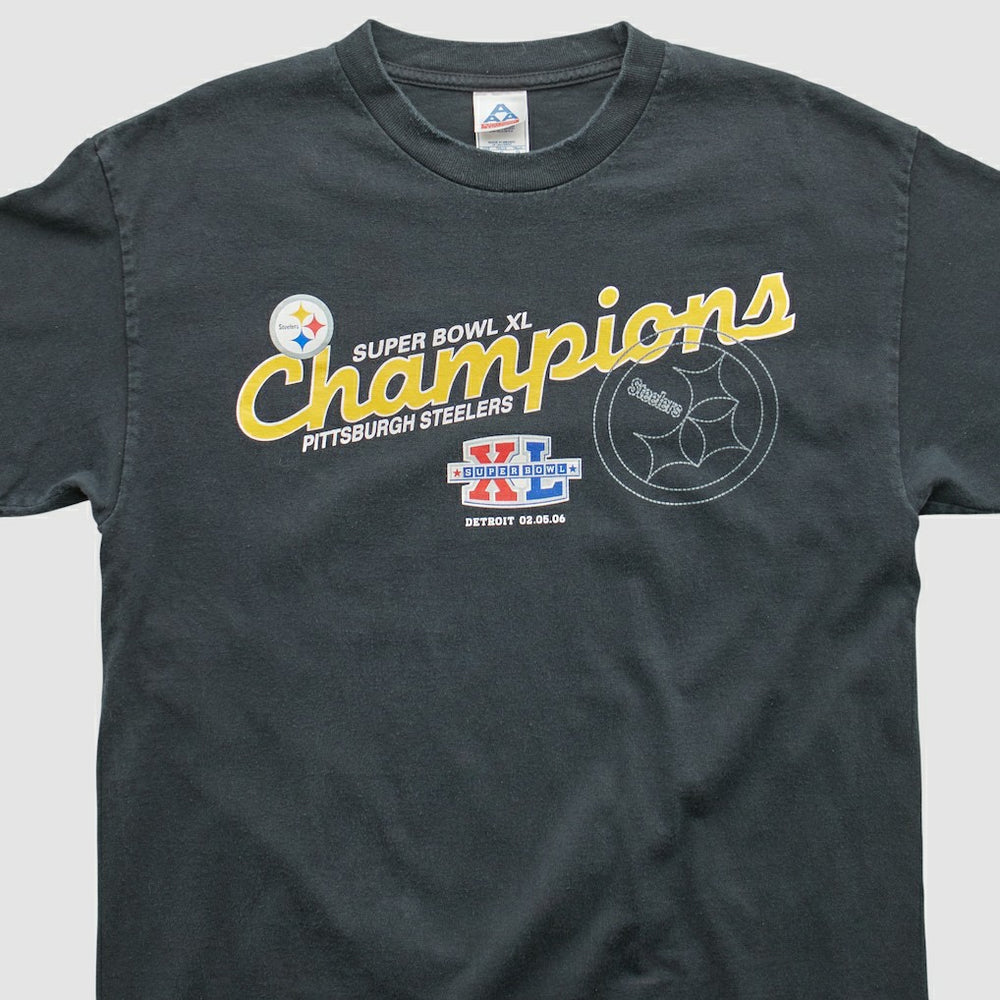 Pittsburgh Steelers All Style Apparel & Activewear 2006 T-shirt Black Vintage