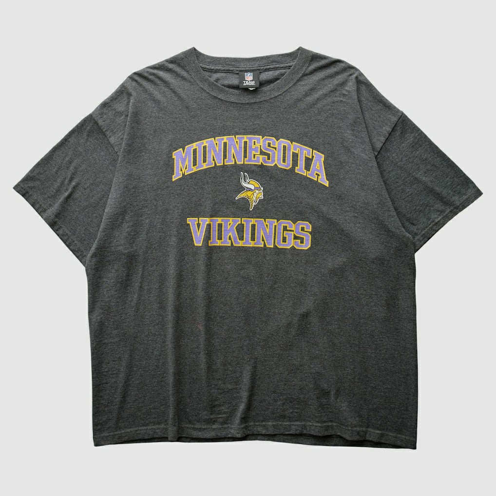 Minnesota Vikings NFL 2010s T-shirt Dark Heather Gray Vintage