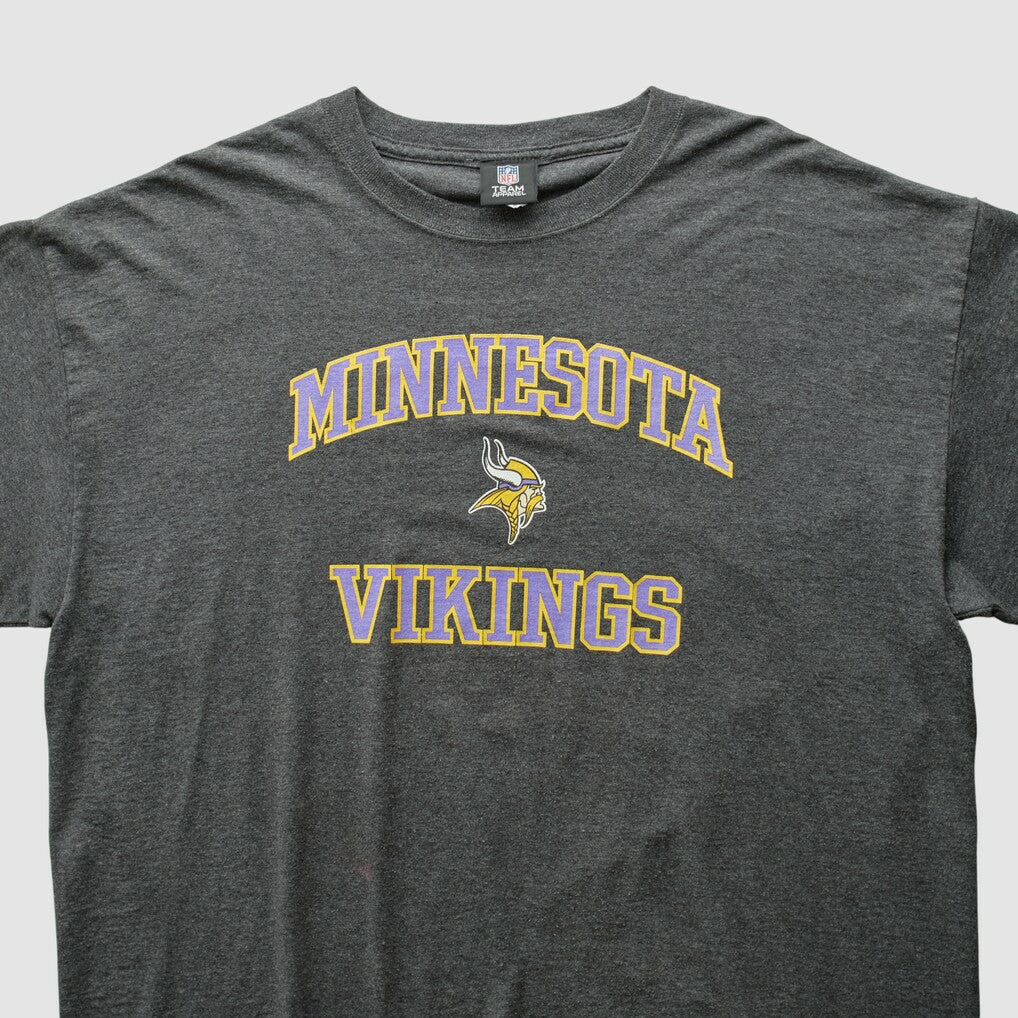 Minnesota Vikings NFL 2010s T-shirt Dark Heather Gray Vintage