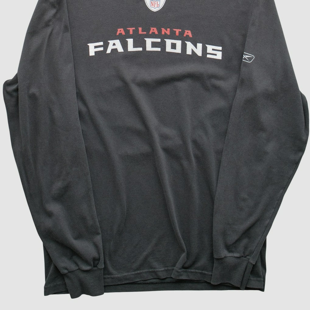 Atlanta Falcons Reebok 2000s Long Sleeve T-shirt Charcoal Vintage