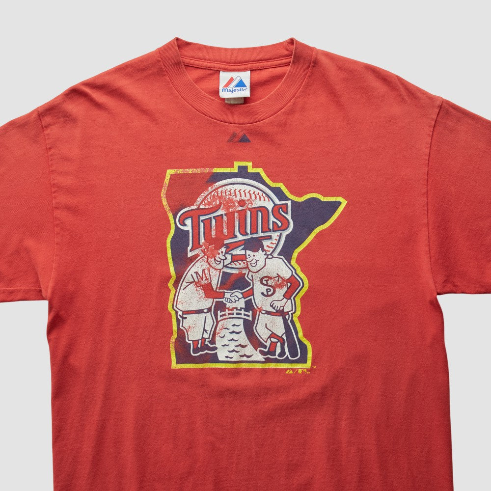 Minnesota Twins Majestic 2010 T-shirt - Red - S by Fanatics Real Vintage T-shirts