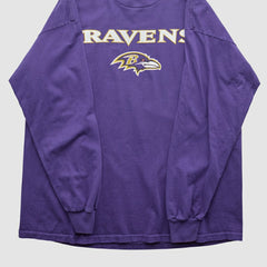 Baltimore Ravens NFL 2000s Long Sleeve T-shirt Purple Vintage