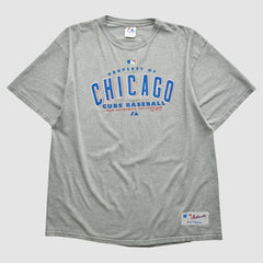 Chicago Cubs Majestic 2007 T-shirt - Heather Gray - XL by Fanatics Real Vintage T-shirts