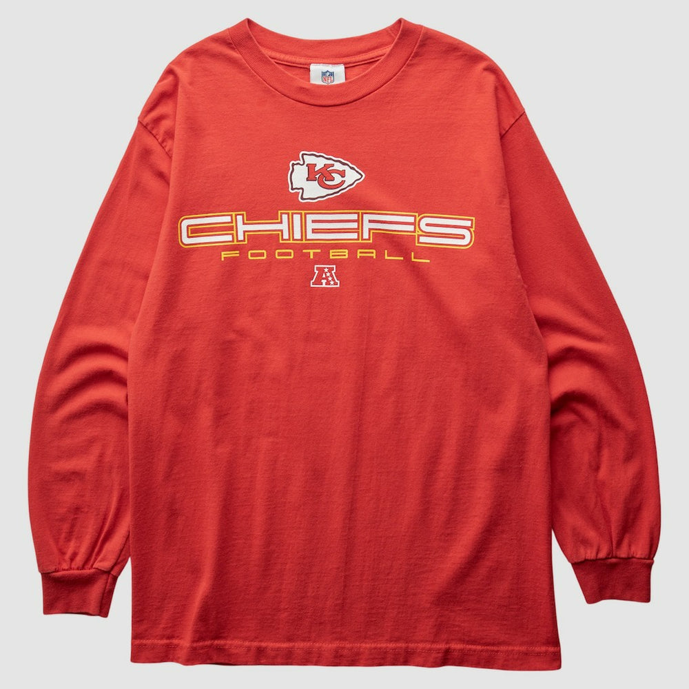 Kansas City Chiefs NFL 2000s Long Sleeve T-shirt Red Vintage
