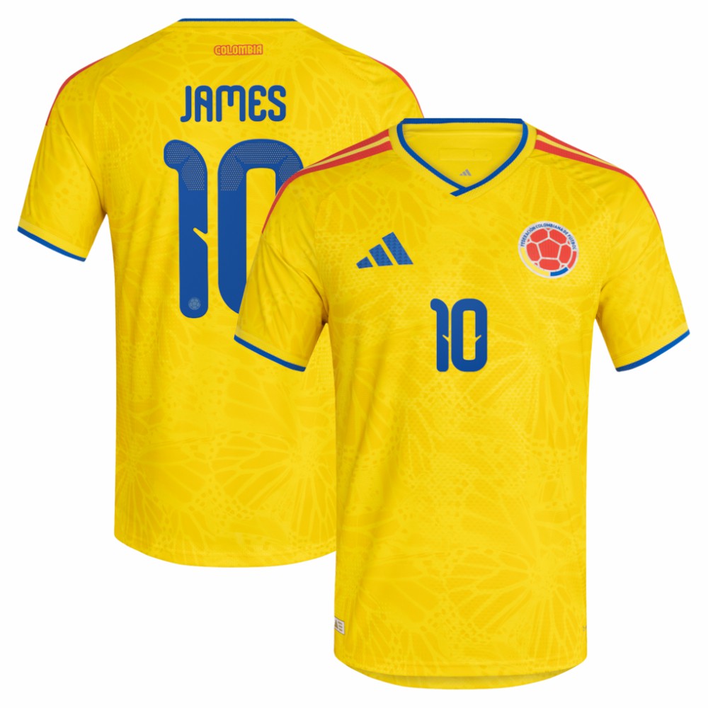 James Rodriguez Colombia National Team 2026 Home Jersey Yellow shop