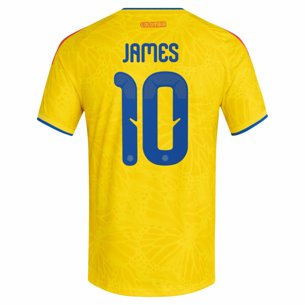 James Rodriguez Colombia National Team 2026 Home Jersey Yellow shop
