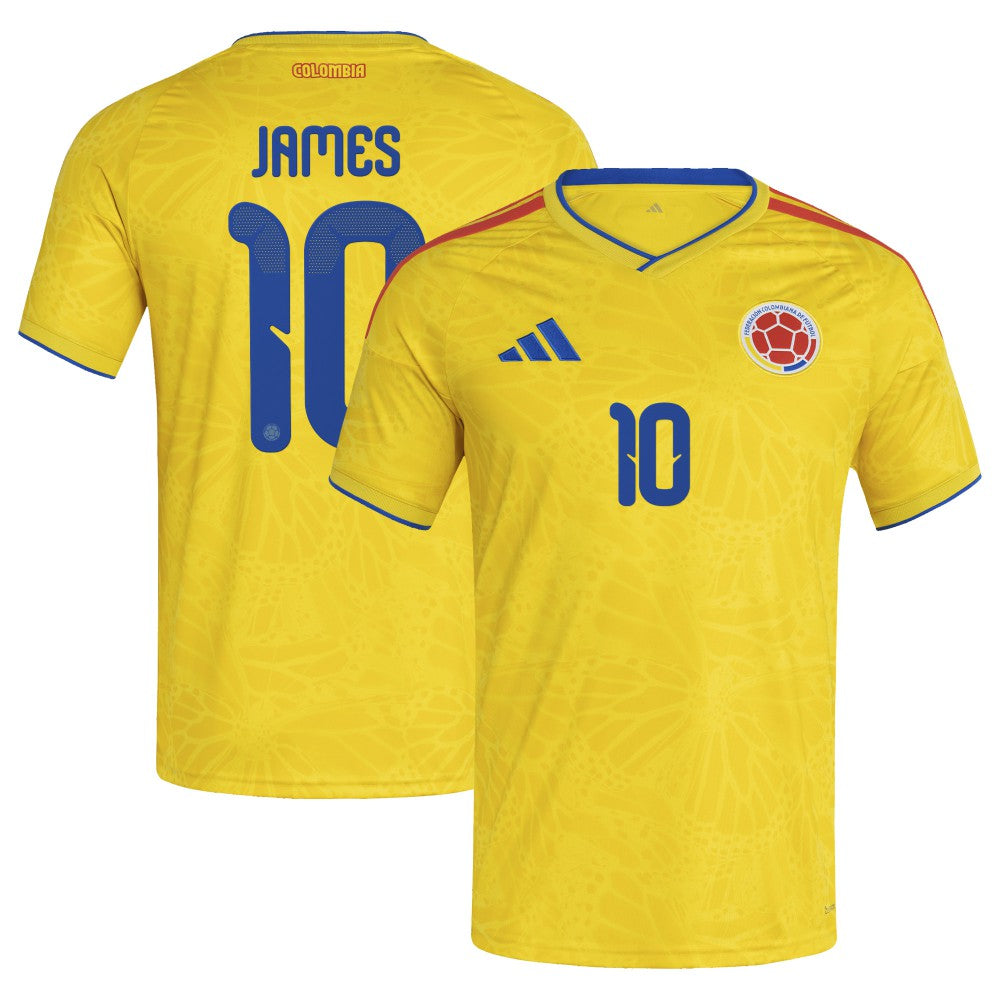 James Rodriguez Colombia National Team 2026 Home Replica Jersey Yellow