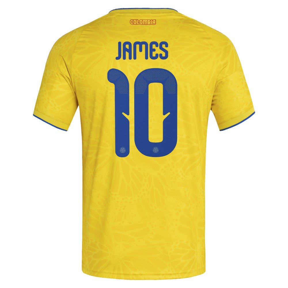 James Rodriguez Colombia National Team 2026 Home Replica Jersey Yellow