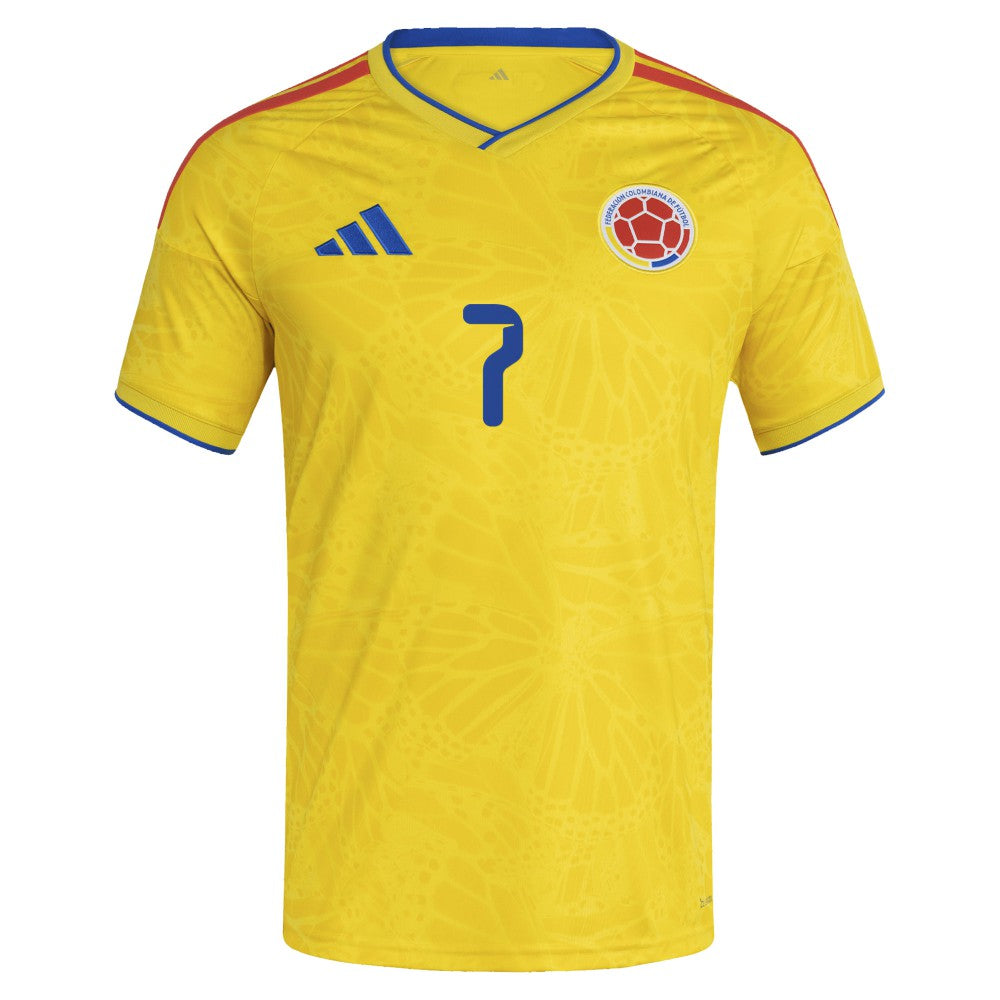 Luis Diaz Colombia National Team 2026 Home Replica Jersey Yellow