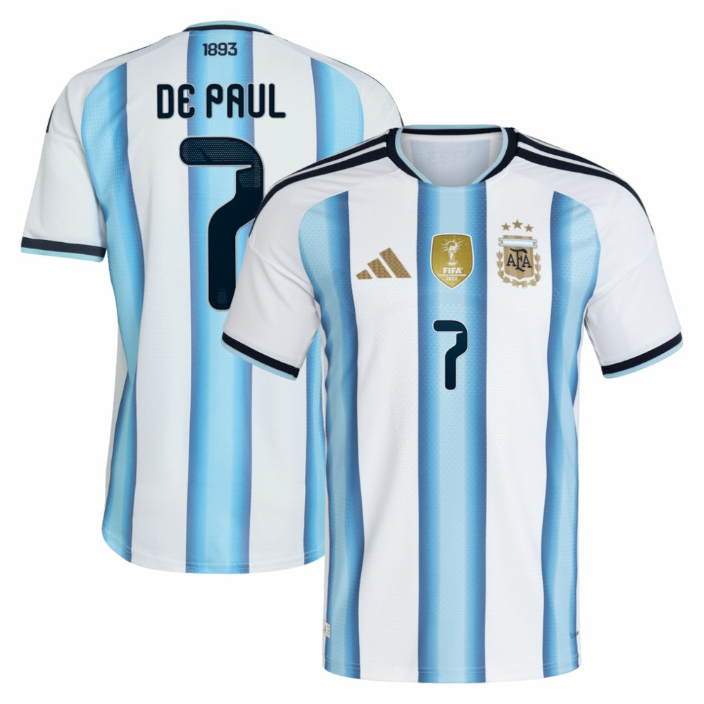 Rodrigo De Paul Argentina National Team 2026 Home Jersey White