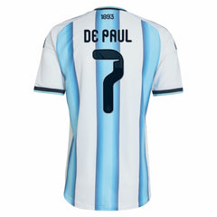 Rodrigo De Paul Argentina National Team 2026 Home Jersey White