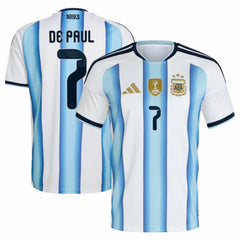 Rodrigo De Paul Argentina National Team 2026 Home Replica Jersey White