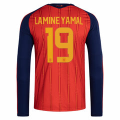 Lamine Yamal Spain National Team 2026 Home Replica Long Sleeve Jersey Red sale