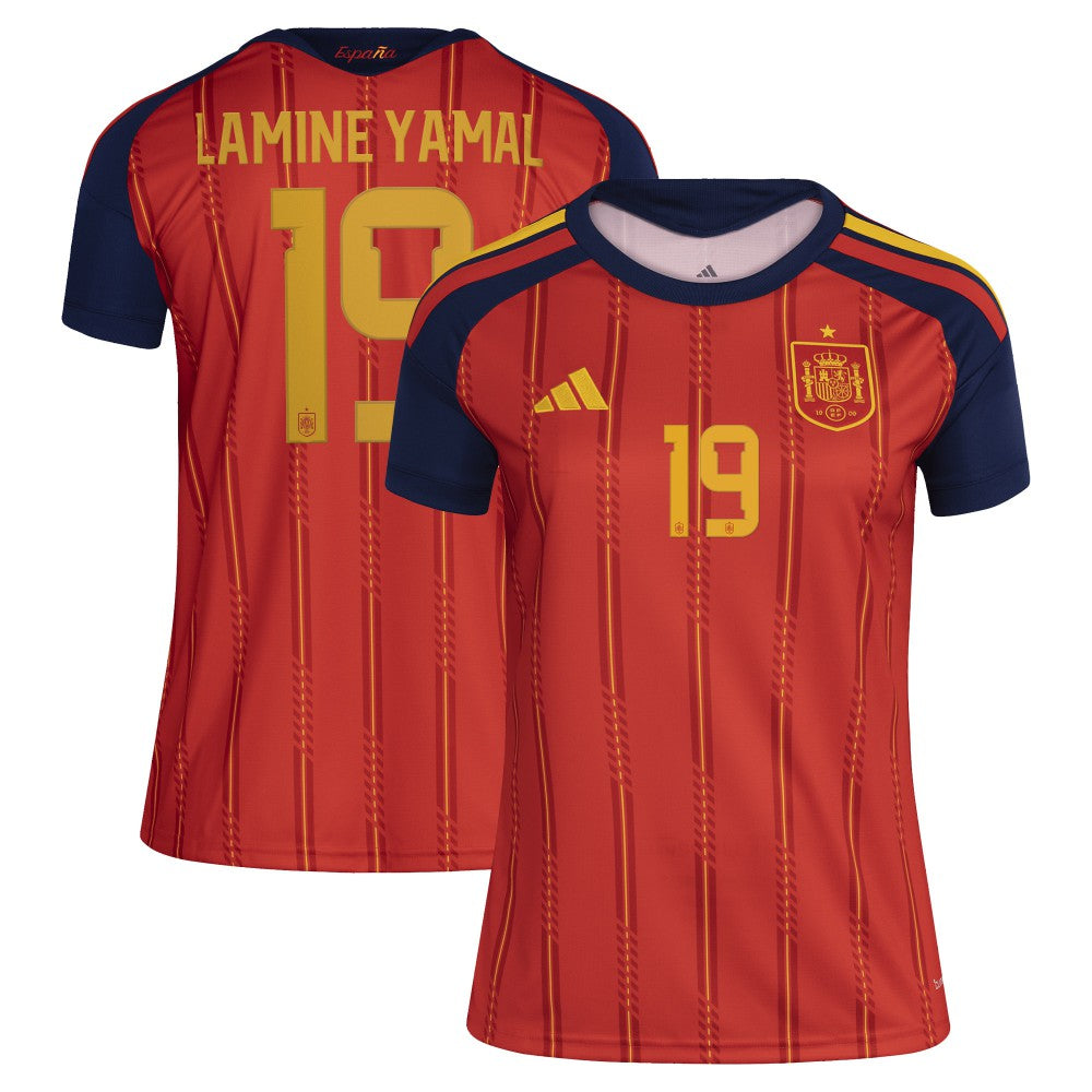 Lamine Yamal Spain National Team Women's 2026 Home Replica Jersey Red sale