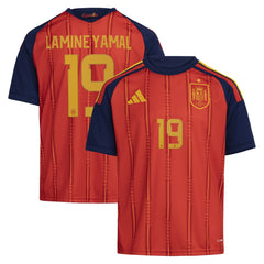 Lamine Yamal Spain National Team Youth 2026 Home Replica Jersey Red