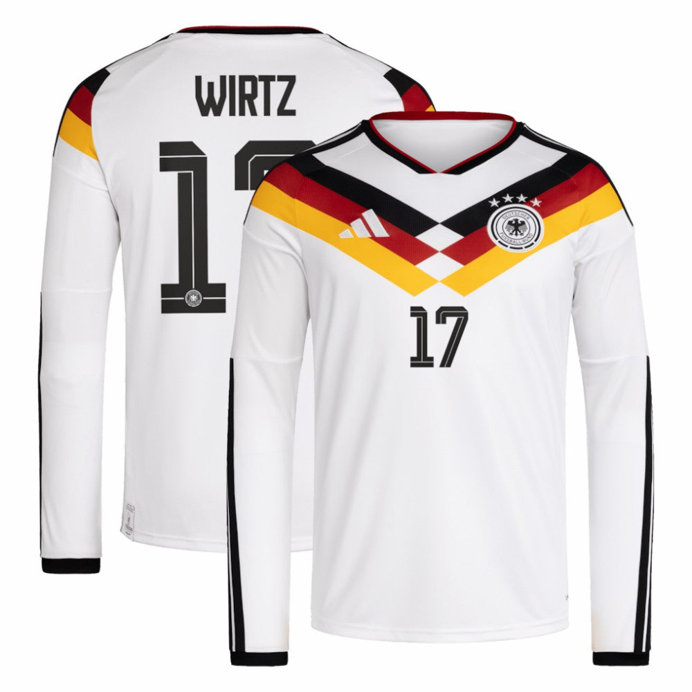 Florian Wirtz Germany National Team 2026 Home Replica Long Sleeve Jersey White