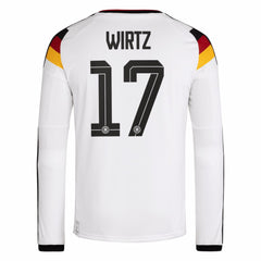 Florian Wirtz Germany National Team 2026 Home Replica Long Sleeve Jersey White