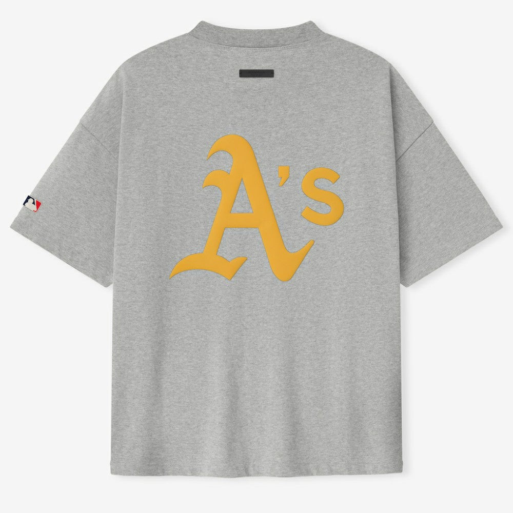 Athletics Fear of God x MLB Unisex 90's T-Shirt - Heather Gray T-shirts