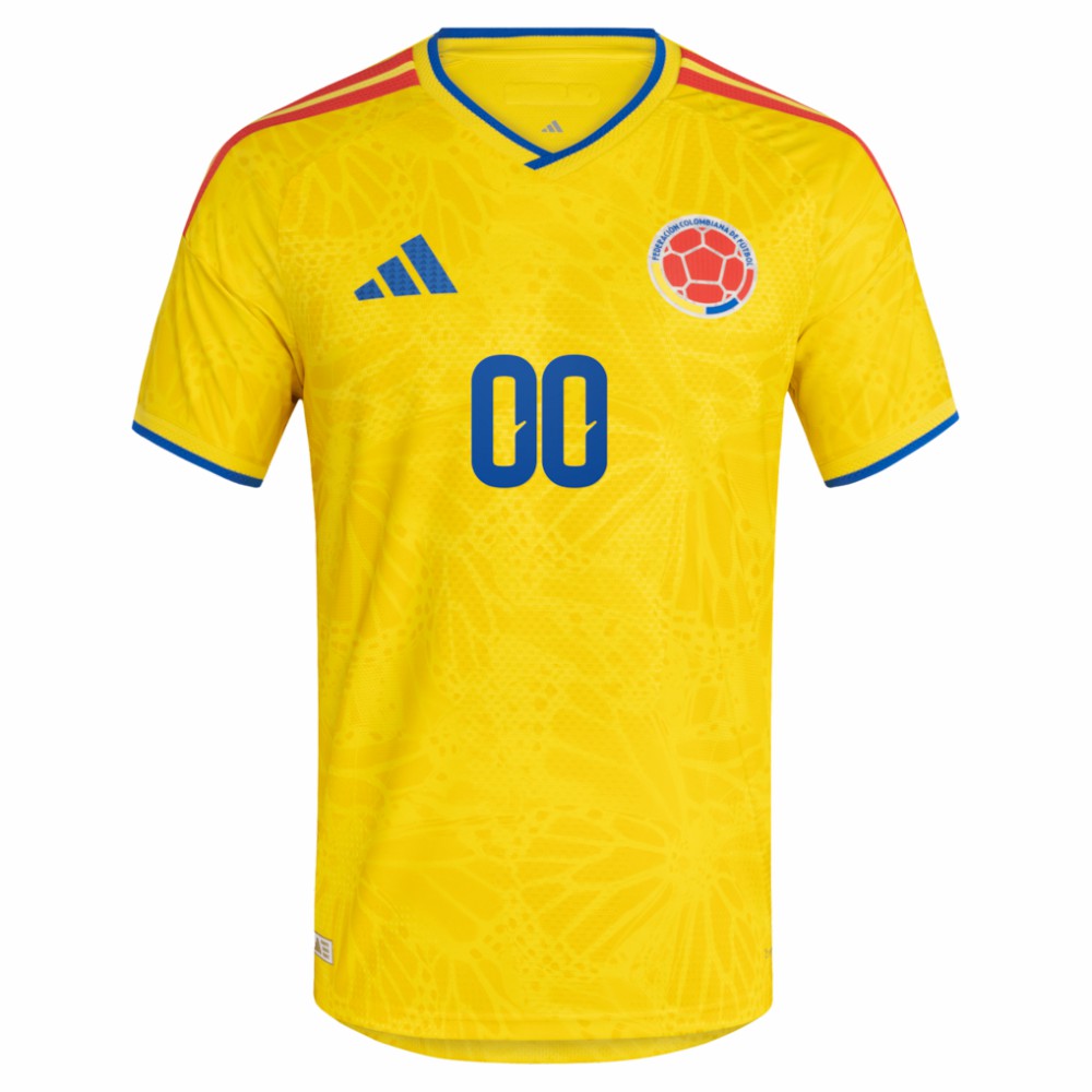 Colombia National Team FIFA x World Cup 2026 Home On Field Custom Jersey Yellow