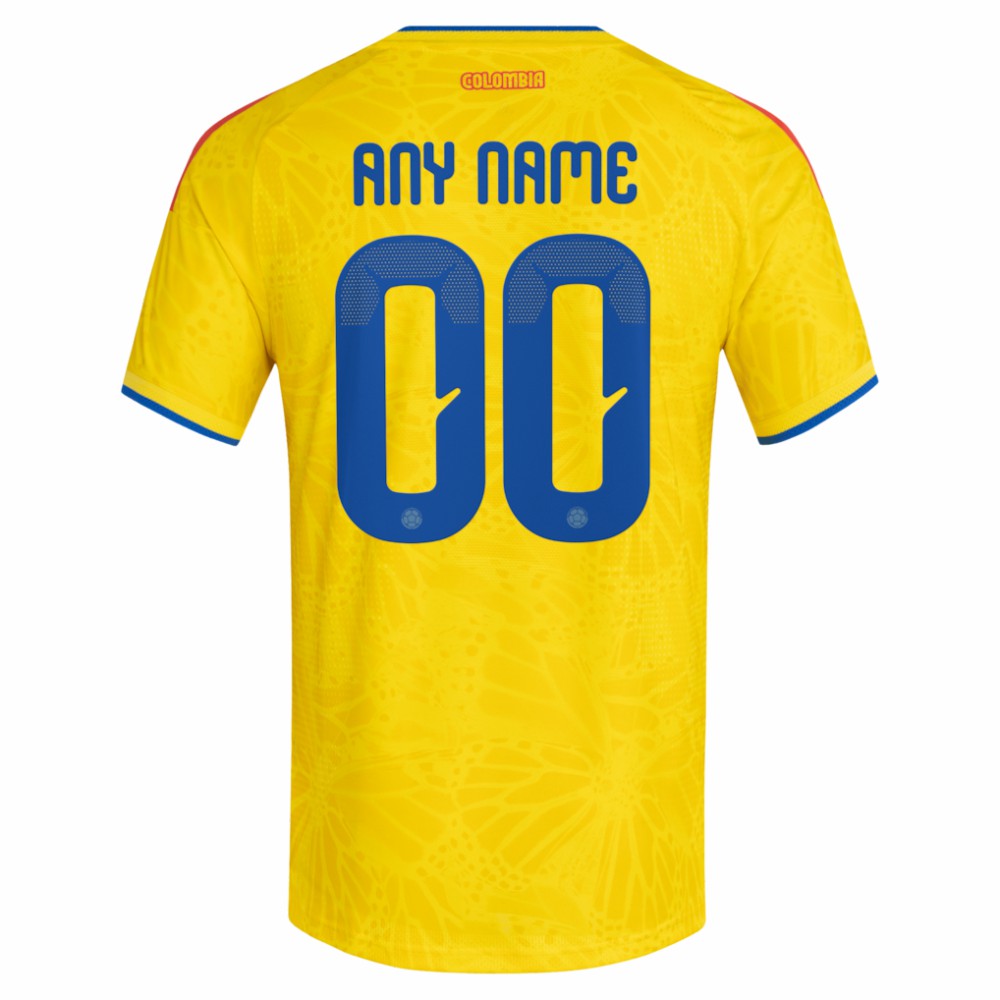 Colombia National Team FIFA x World Cup 2026 Home On Field Custom Jersey Yellow