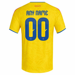 Colombia National Team FIFA x World Cup 2026 Home On Field Custom Jersey Yellow