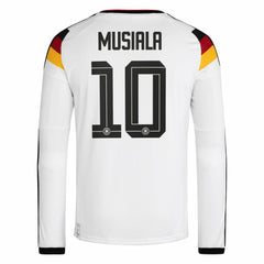 Jamal Musiala Germany National Team 2026 Home Replica Long Sleeve Jersey White