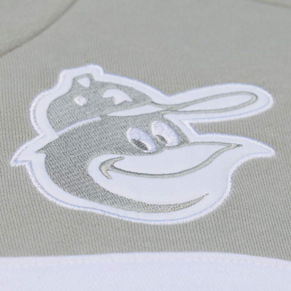 Baltimore Orioles Mitchell & Ness Cooperstown Collection Thunderstorm Head Coach Hoodie - Gray Hoodies