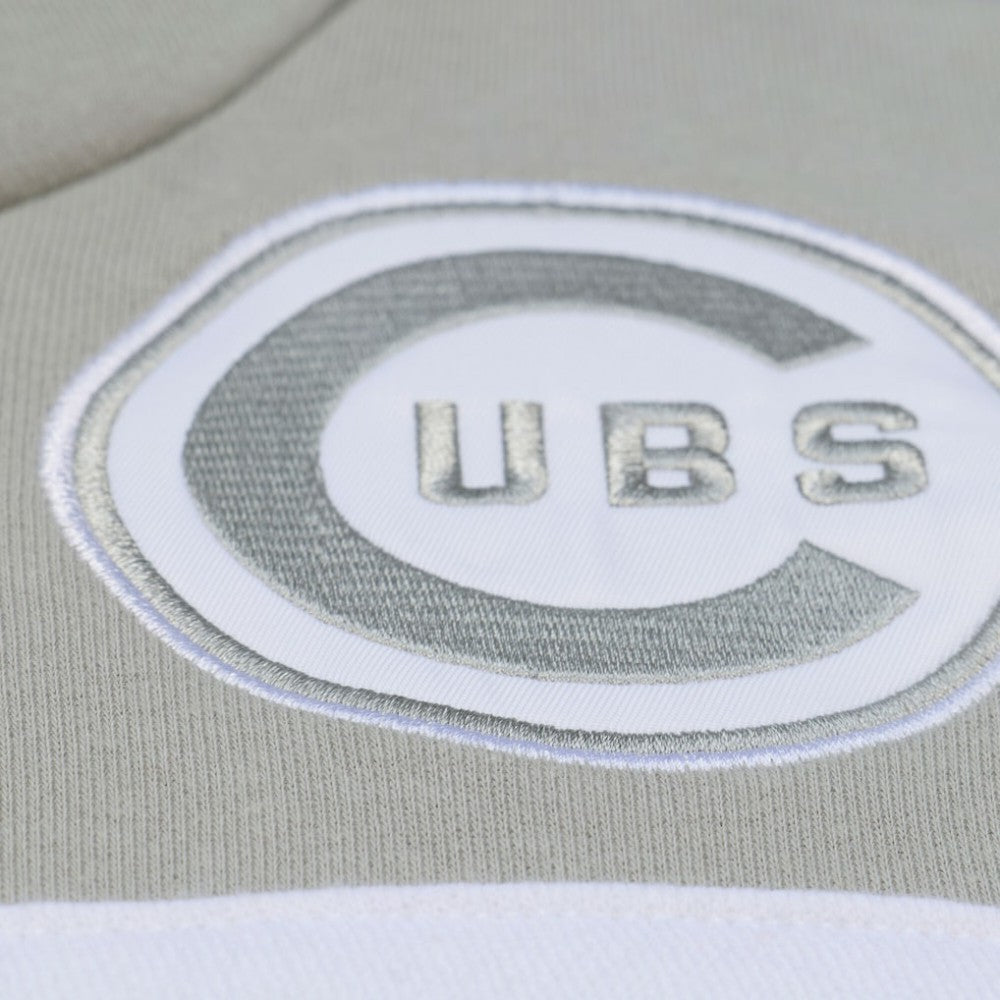 Chicago Cubs Mitchell & Ness Cooperstown Collection Thunderstorm Head Coach Hoodie - Gray Hoodies