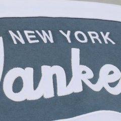 New York Yankees Mitchell & Ness Cooperstown Collection Thunderstorm Head Coach Hoodie - Gray Hoodies