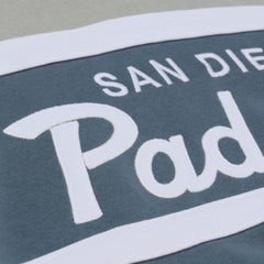 San Diego Padres Mitchell & Ness Cooperstown Collection Thunderstorm Head Coach Hoodie - Gray Hoodies