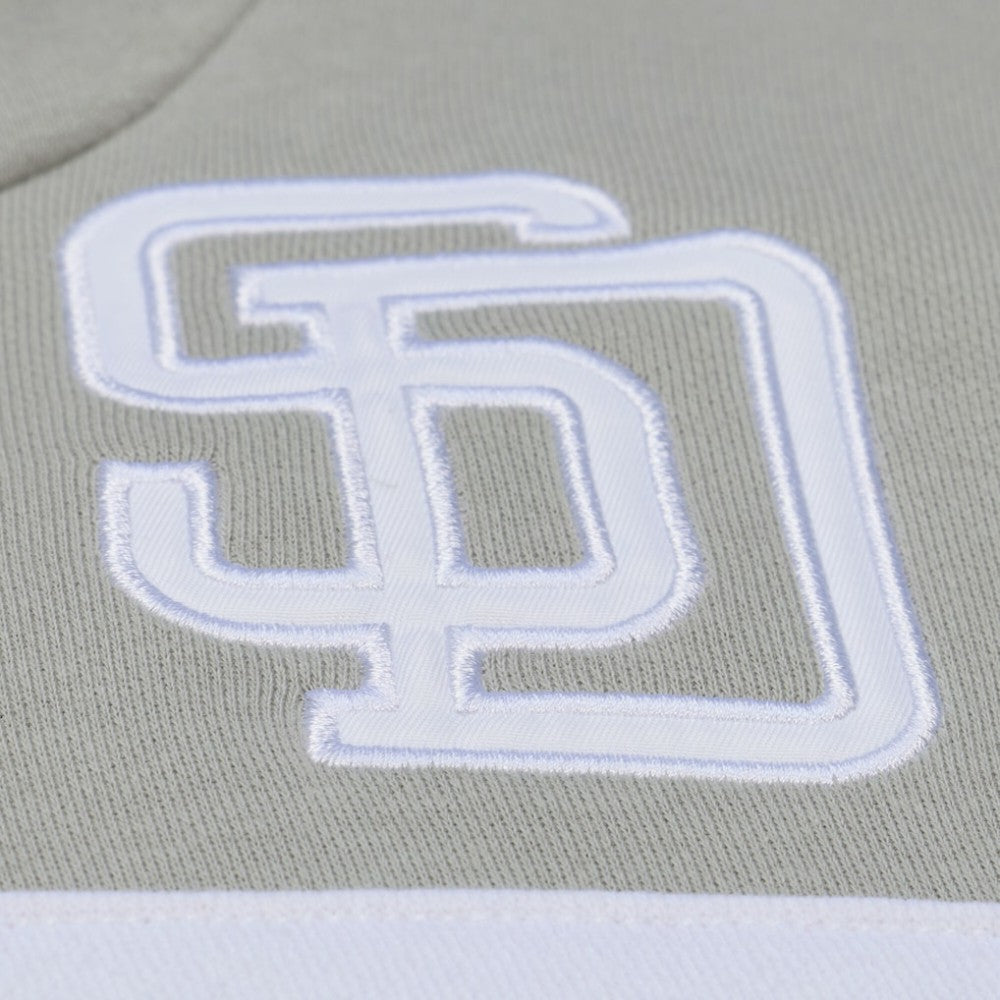 San Diego Padres Mitchell & Ness Cooperstown Collection Thunderstorm Head Coach Hoodie - Gray Hoodies